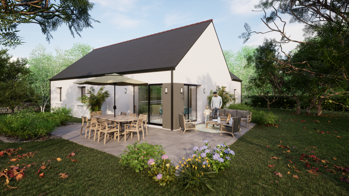 Programme terrain + maison à Sarrigné en Maine-et-Loire (49) de 1496 m² à vendre au prix de 292110€ - 2