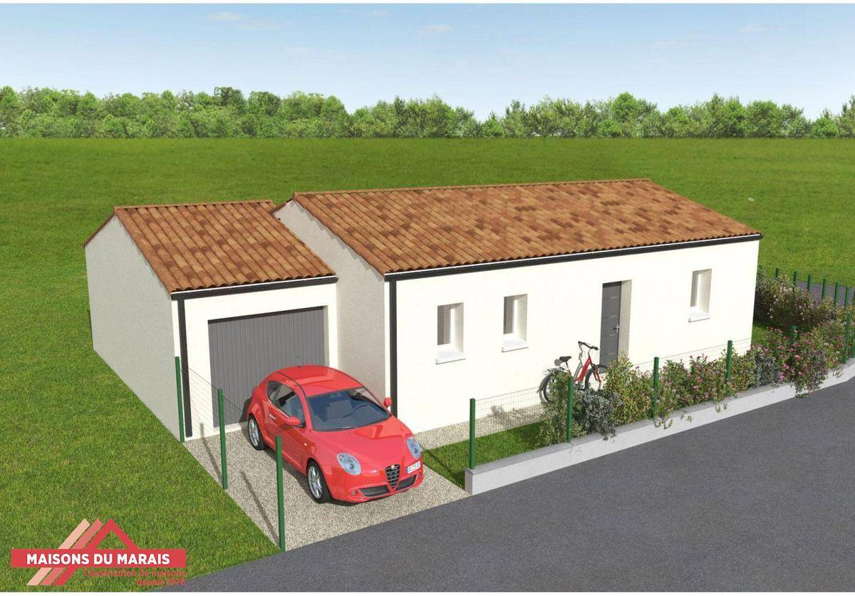 Programme terrain + maison à Coulon en Deux-Sèvres (79) de 597 m² à vendre au prix de 185681€ - 1
