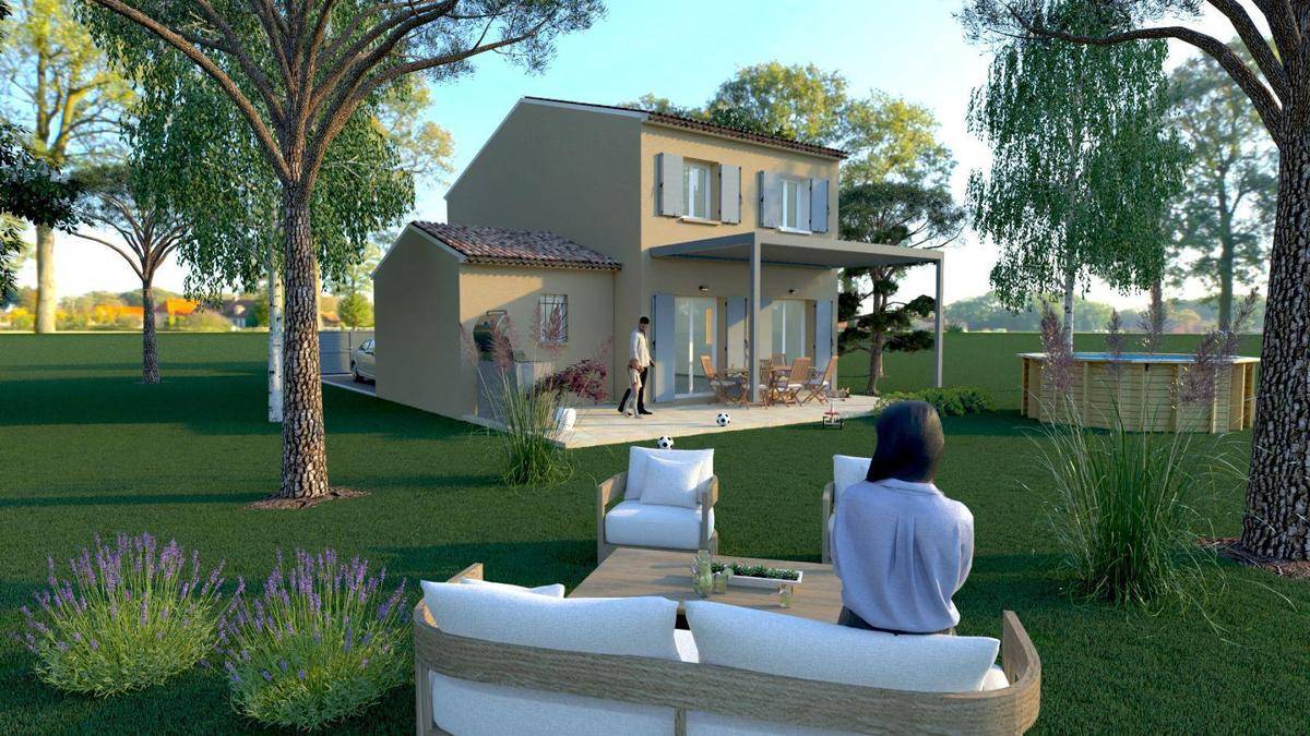 Programme terrain + maison à Rognes en Bouches-du-Rhône (13) de 330 m² à vendre au prix de 395470€ - 1