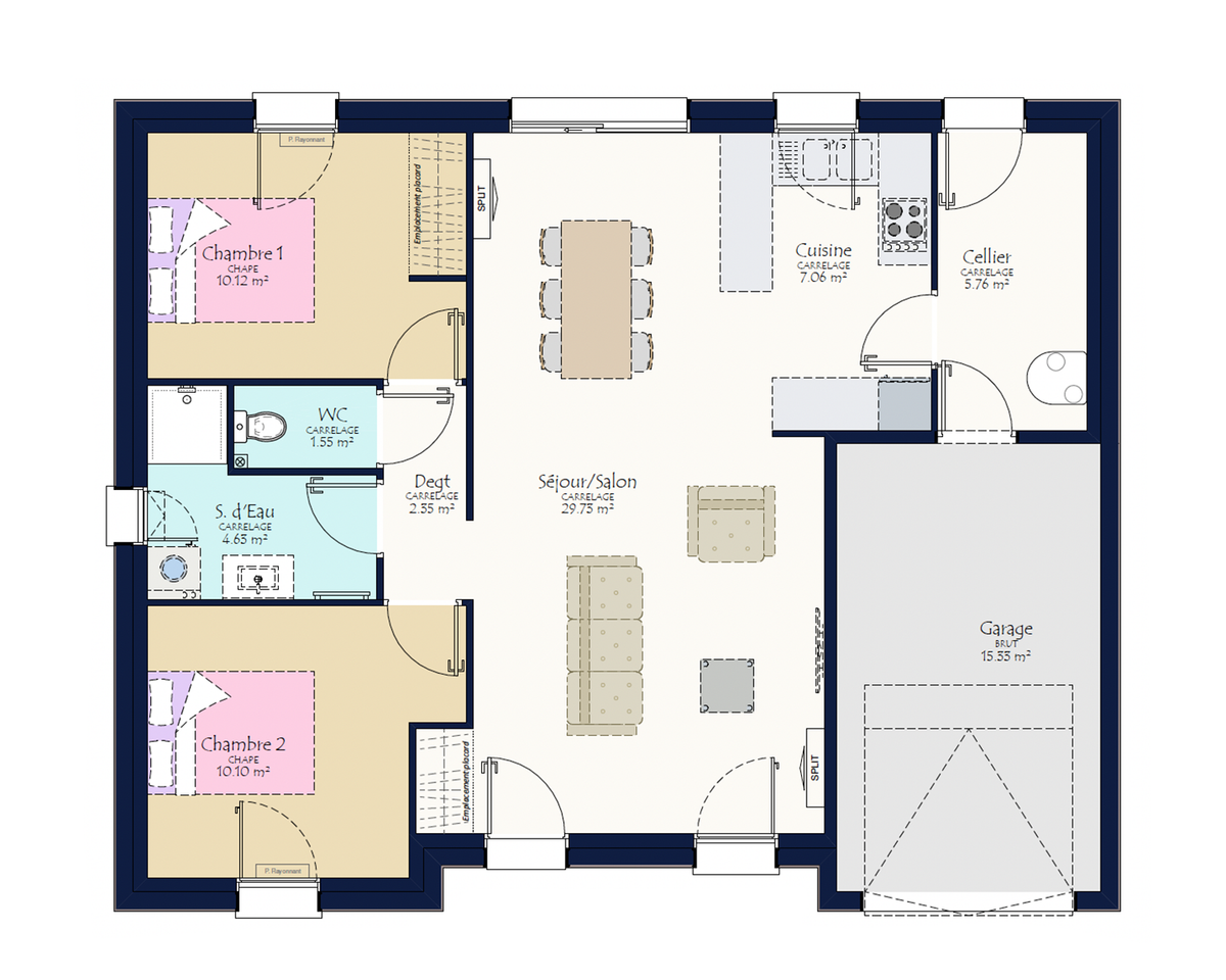 Programme terrain + maison à Candé en Maine-et-Loire (49) de 559 m² à vendre au prix de 184441€ - 3