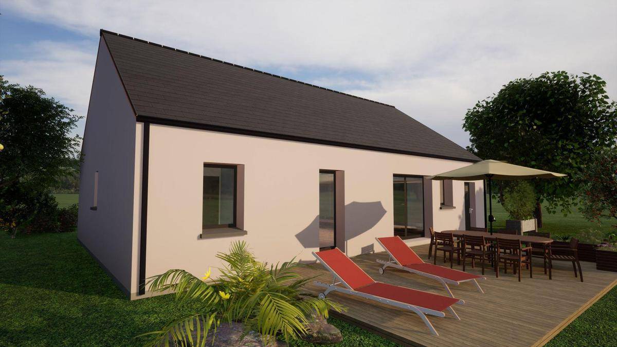 Programme terrain + maison à Rives-du-Loir-en-Anjou en Maine-et-Loire (49) de 1770 m² à vendre au prix de 268081€ - 2