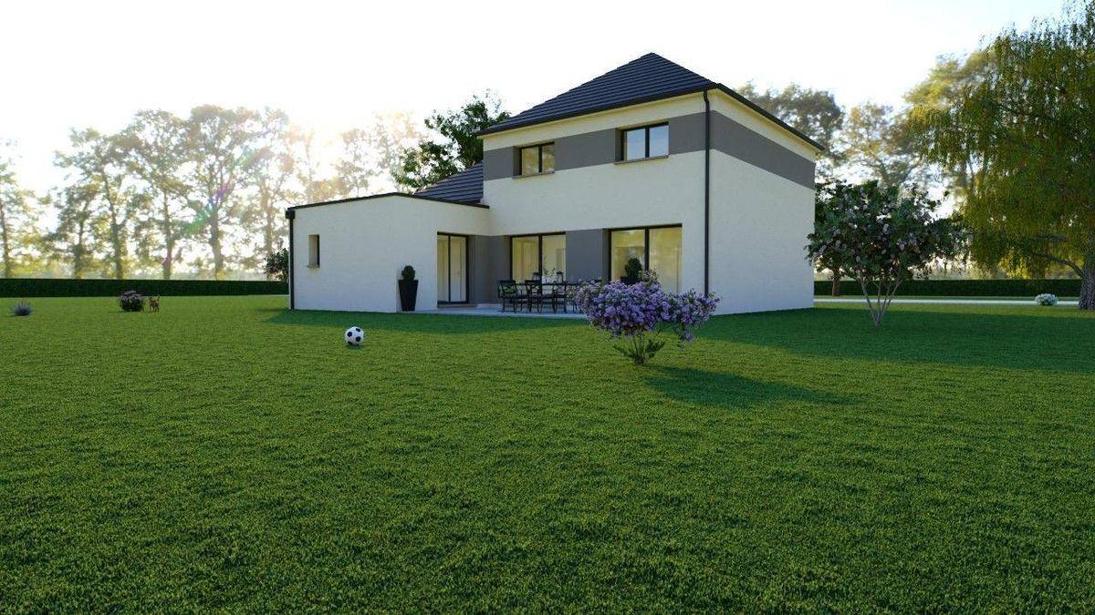 Programme terrain + maison à Les Chapelles-Bourbon en Seine-et-Marne (77) de 334 m² à vendre au prix de 367800€ - 1