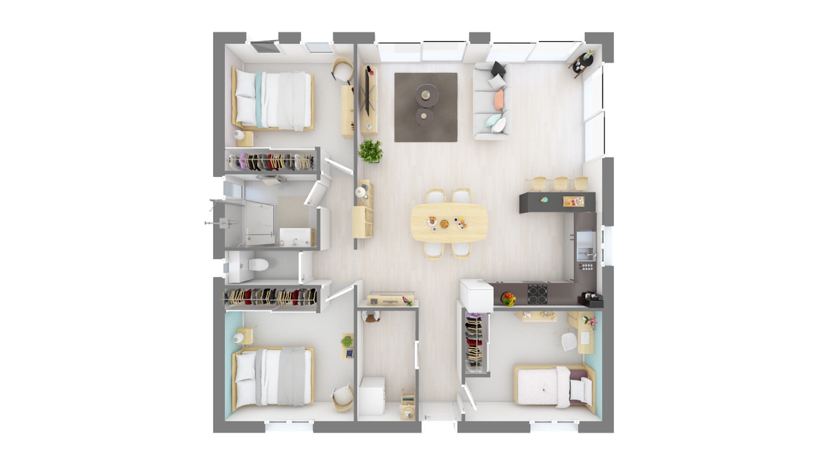 Programme terrain + maison à La Roque-d'Anthéron en Bouches-du-Rhône (13) de 706 m² à vendre au prix de 306360€ - 3