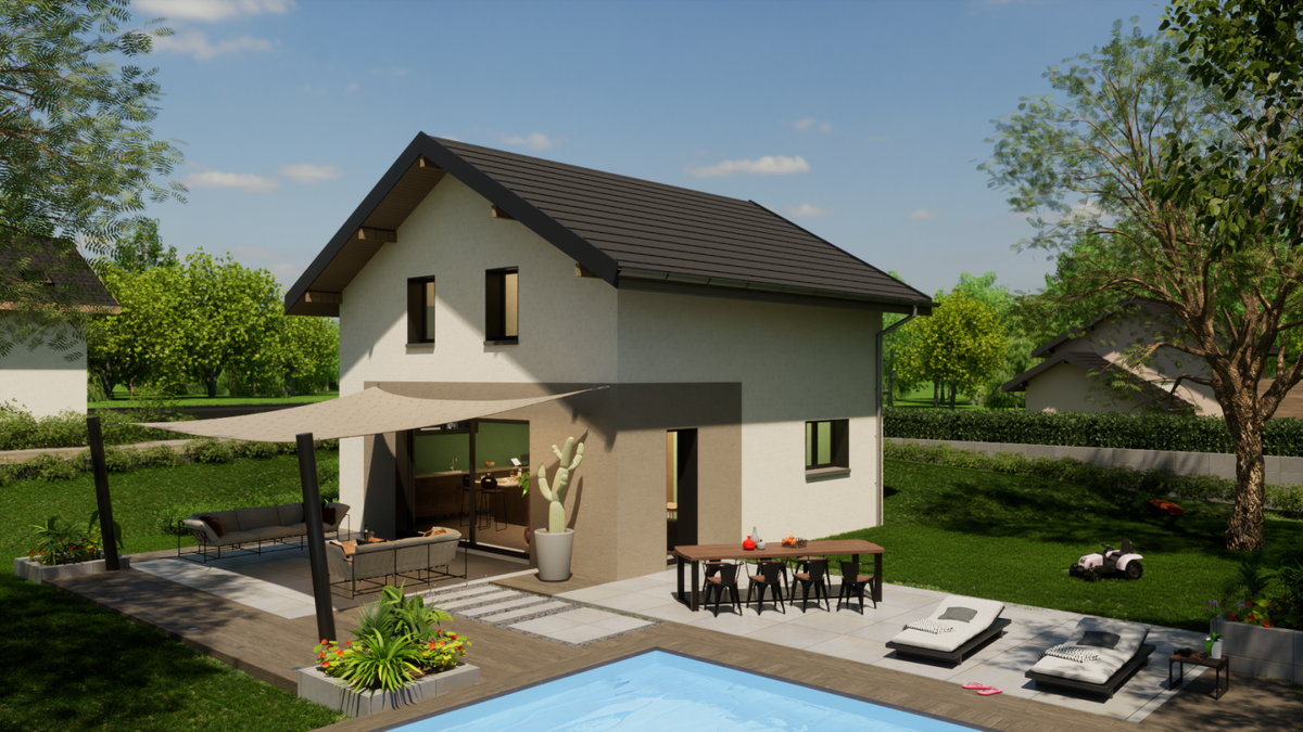 Programme terrain + maison à Hauteville-sur-Fier en Haute-Savoie (74) de 910 m² à vendre au prix de 599256€ - 2