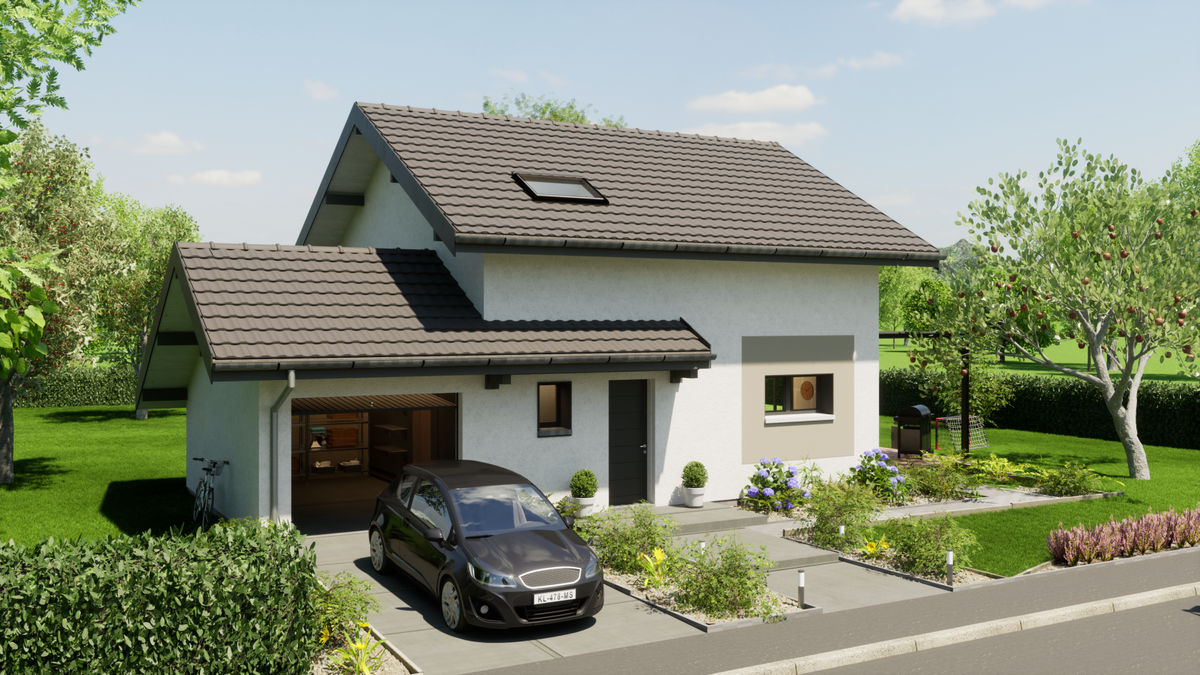 Programme terrain + maison à Clarafond-Arcine en Haute-Savoie (74) de 367 m² à vendre au prix de 438750€ - 1