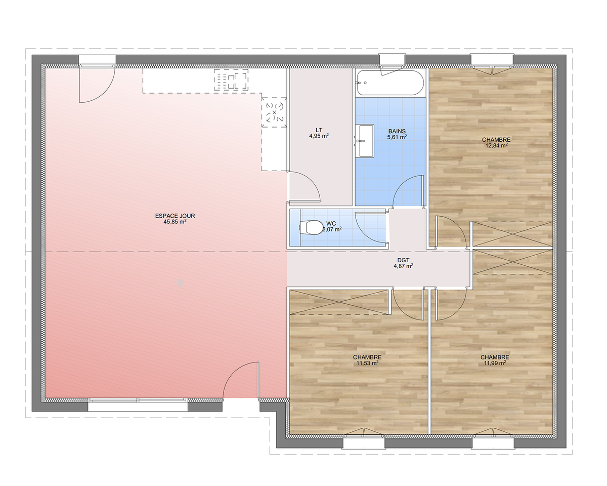 Programme terrain + maison à Cuges-les-Pins en Bouches-du-Rhône (13) de 1112 m² à vendre au prix de 460000€ - 4