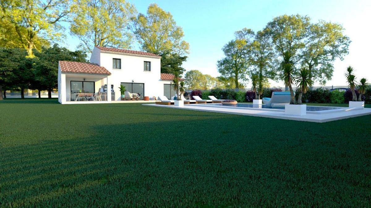 Programme terrain + maison à Ventabren en Bouches-du-Rhône (13) de 2950 m² à vendre au prix de 714623€ - 2