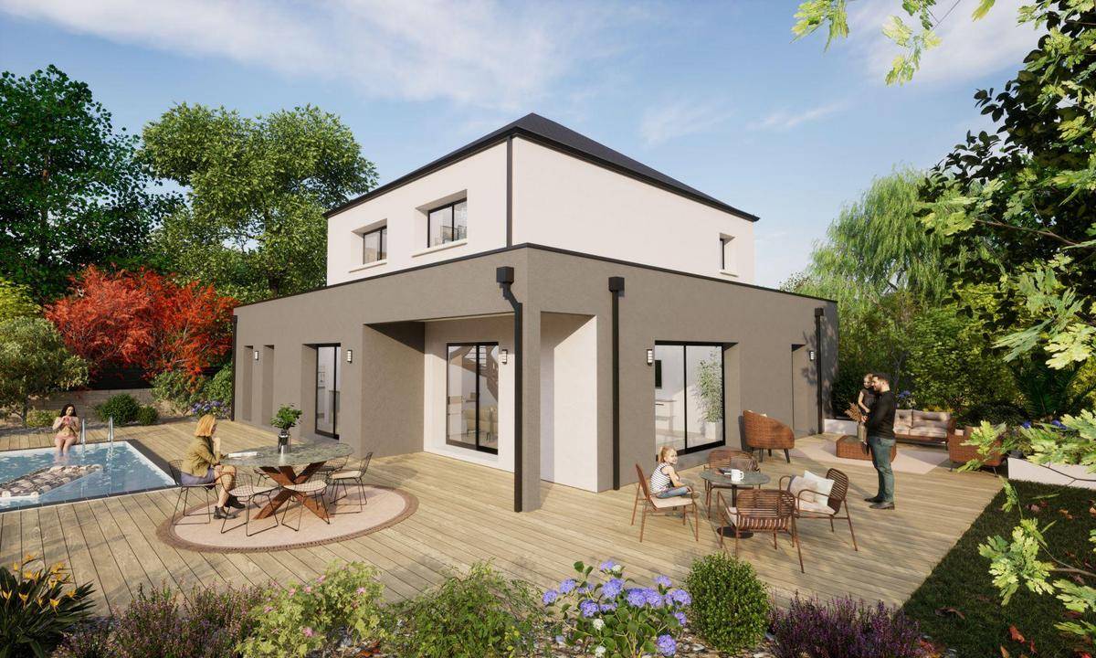 Programme terrain + maison à Les Garennes sur Loire en Maine-et-Loire (49) de 661 m² à vendre au prix de 467280€ - 2