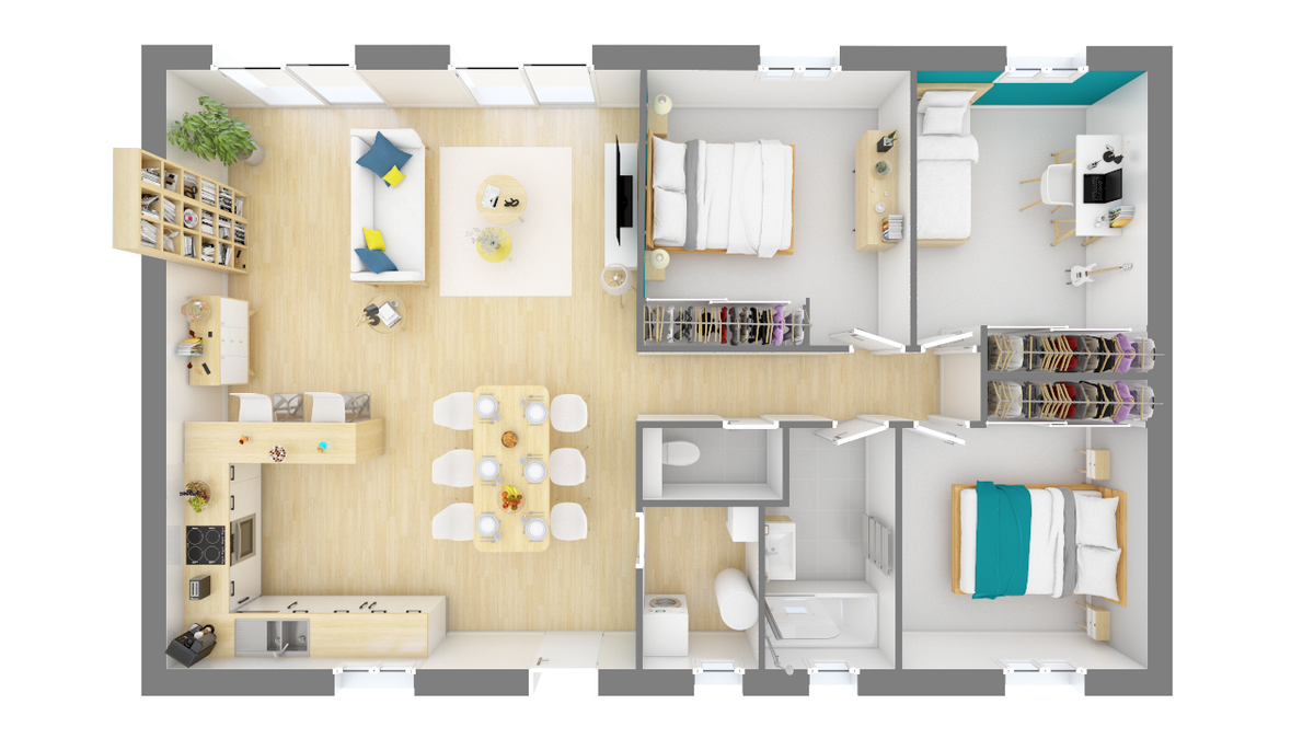 Programme terrain + maison à Pourrières en Var (83) de 1076 m² à vendre au prix de 430000€ - 3