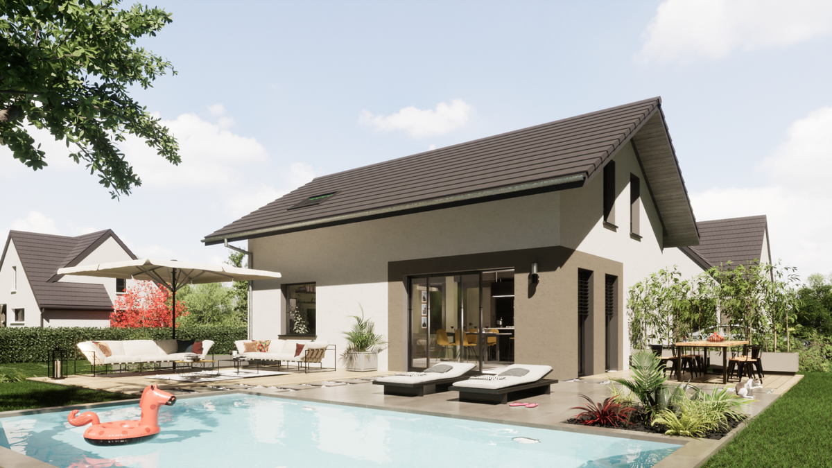 Programme terrain + maison à Alby-sur-Chéran en Haute-Savoie (74) de 331 m² à vendre au prix de 449812€ - 1