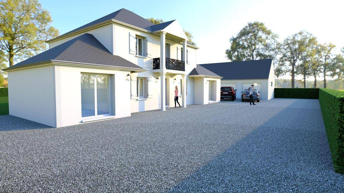 Programme terrain + maison à Belle-Église en Oise (60) de 460 m² à vendre au prix de 448000€ - 2