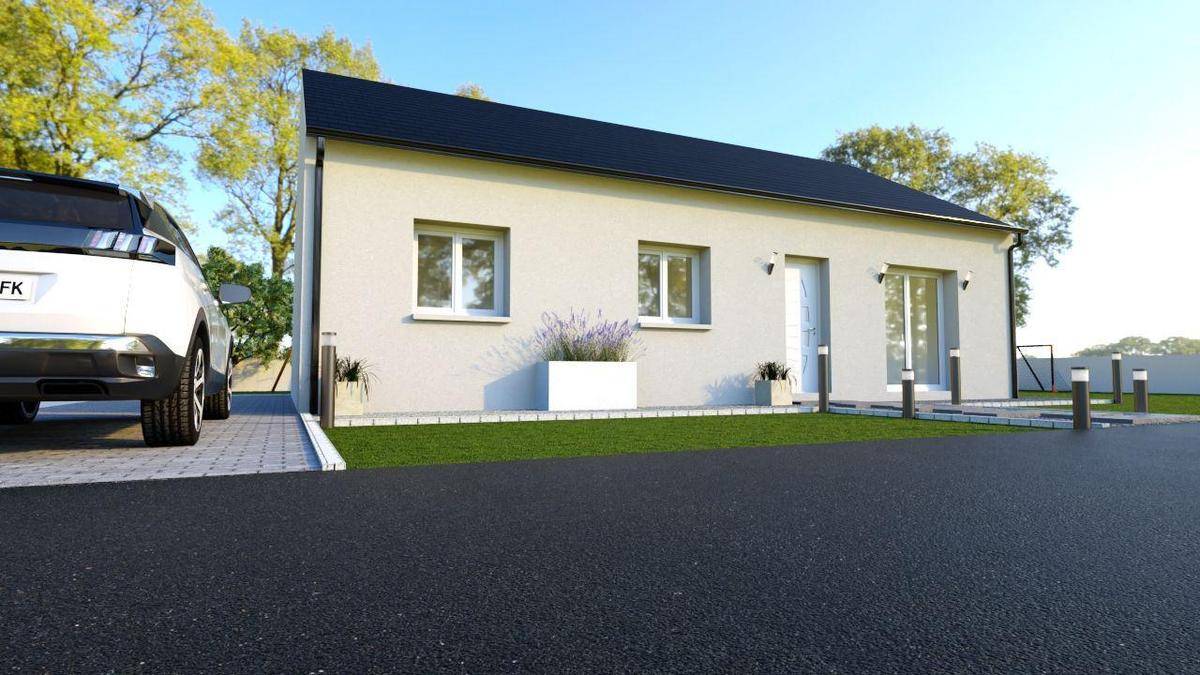 Programme terrain + maison à La Villeneuve-sous-Thury en Oise (60) de 830 m² à vendre au prix de 178000€ - 2