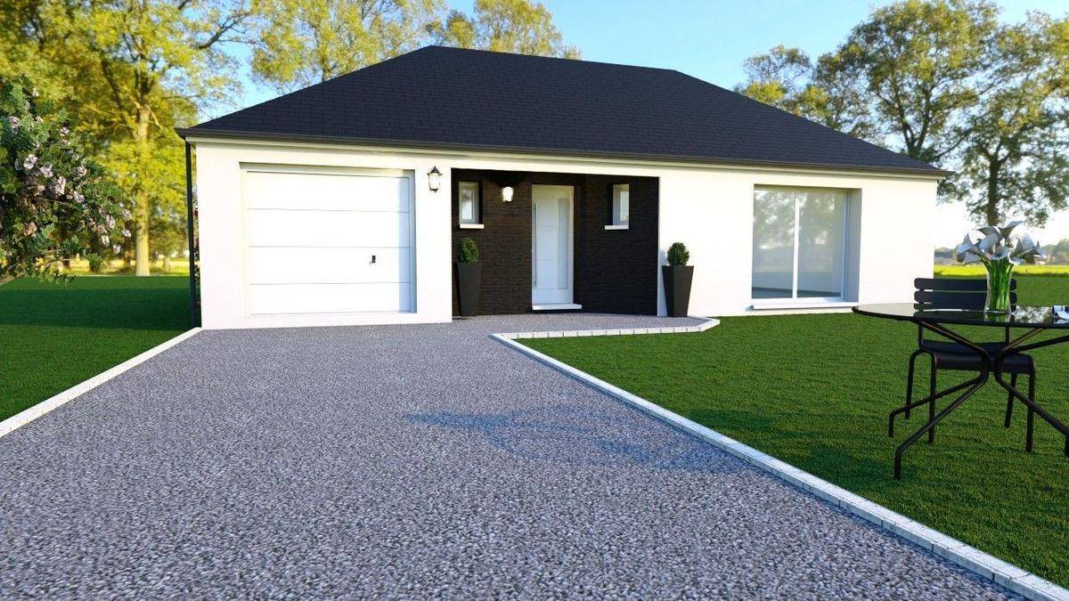 Programme terrain + maison à La Villeneuve-sous-Thury en Oise (60) de 830 m² à vendre au prix de 224900€ - 2